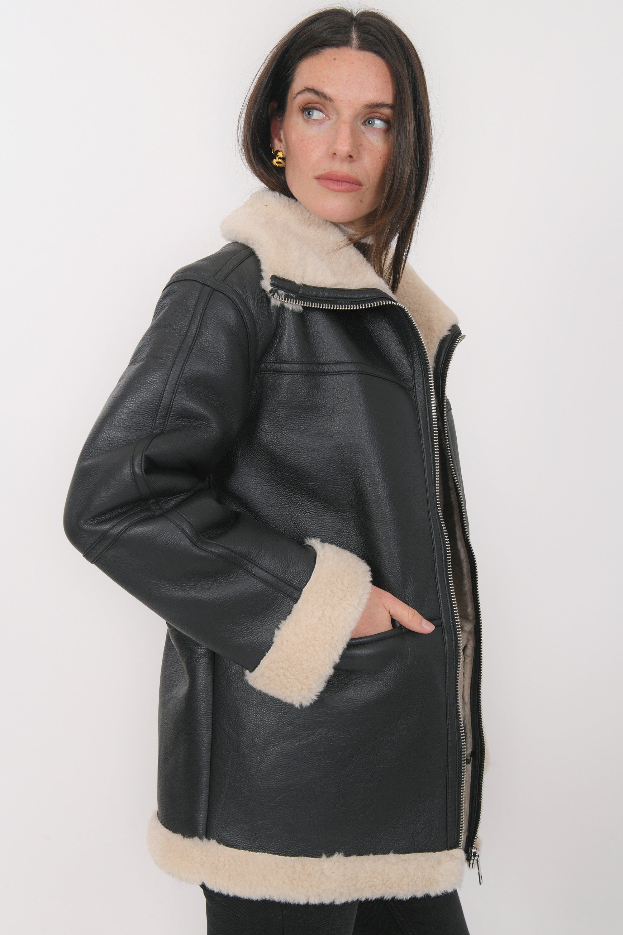 MANTEAU - BALTIMORE - NOIR MANTEAU NEW KOOKAI Mode Kookai