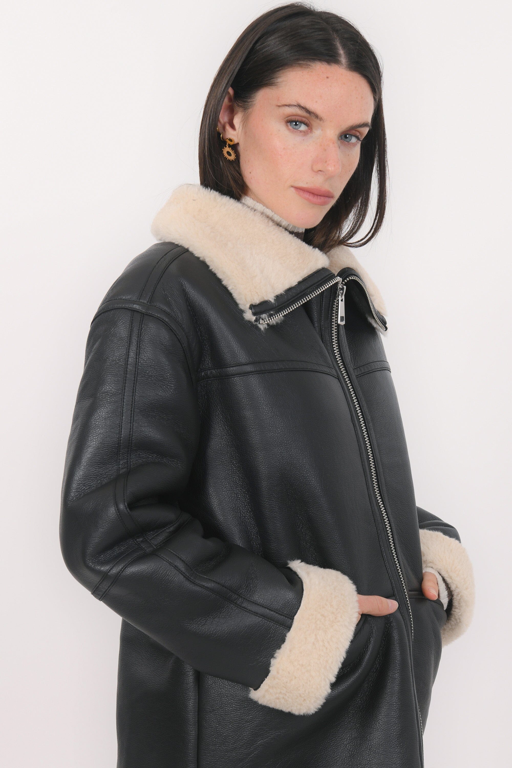 MANTEAU - BALTIMORE - NOIR MANTEAU NEW KOOKAI Mode Kookai