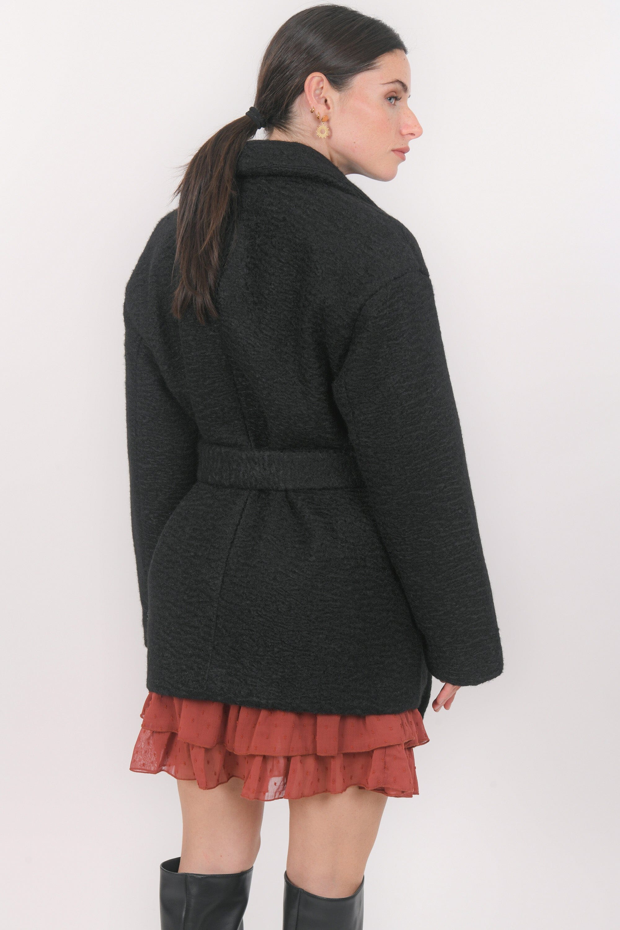 MANTEAU - BARTON - NOIR MANTEAU NEW KOOKAI Mode Kookai