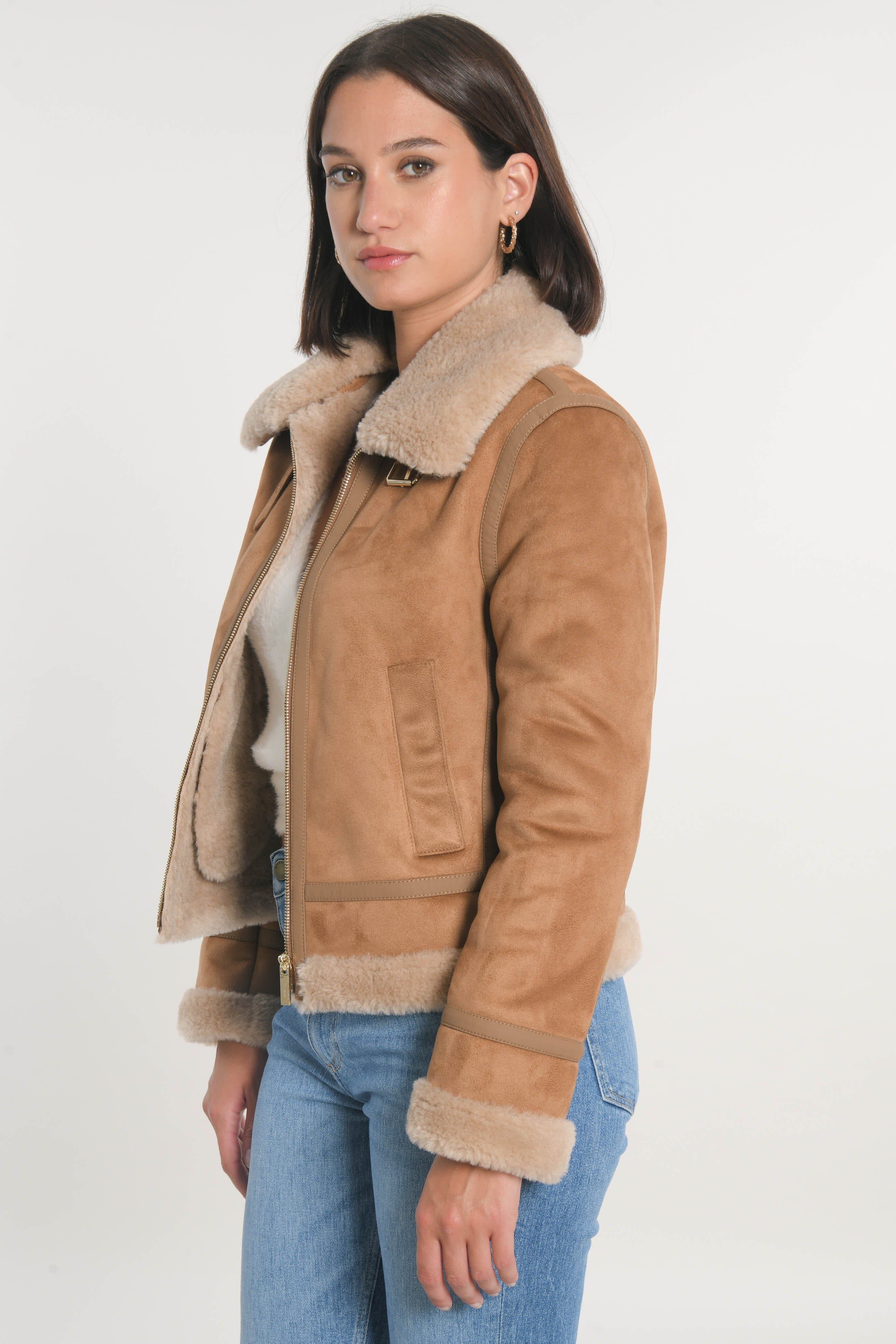 MANTEAU BLOUSON - VANESSA - TAUPE MANTEAU KOOKAI Mode Kookai