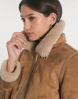 MANTEAU BLOUSON - VANESSA - TAUPE MANTEAU KOOKAI Mode Kookai