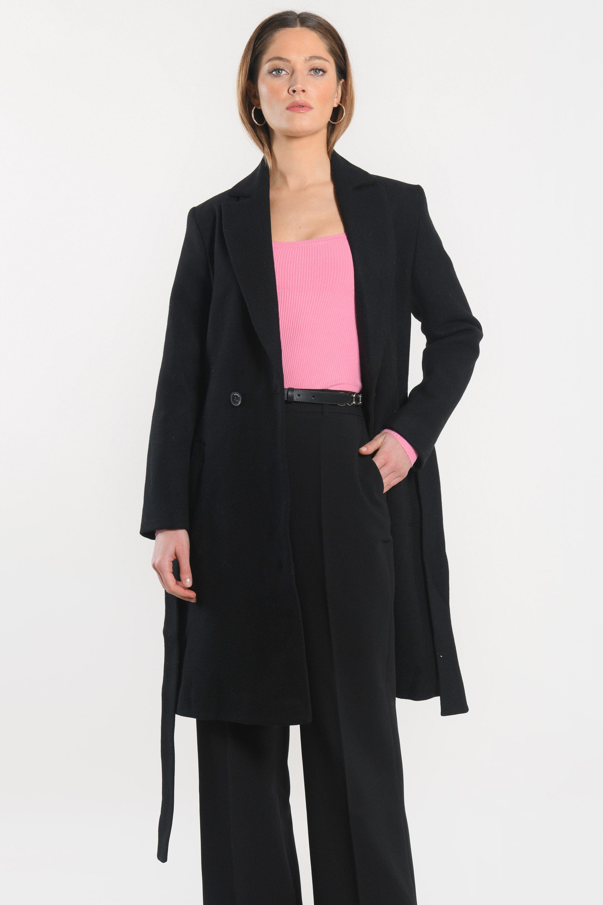 MANTEAU - CATHY - NOIR MANTEAU KOOKAI Mode Kookai