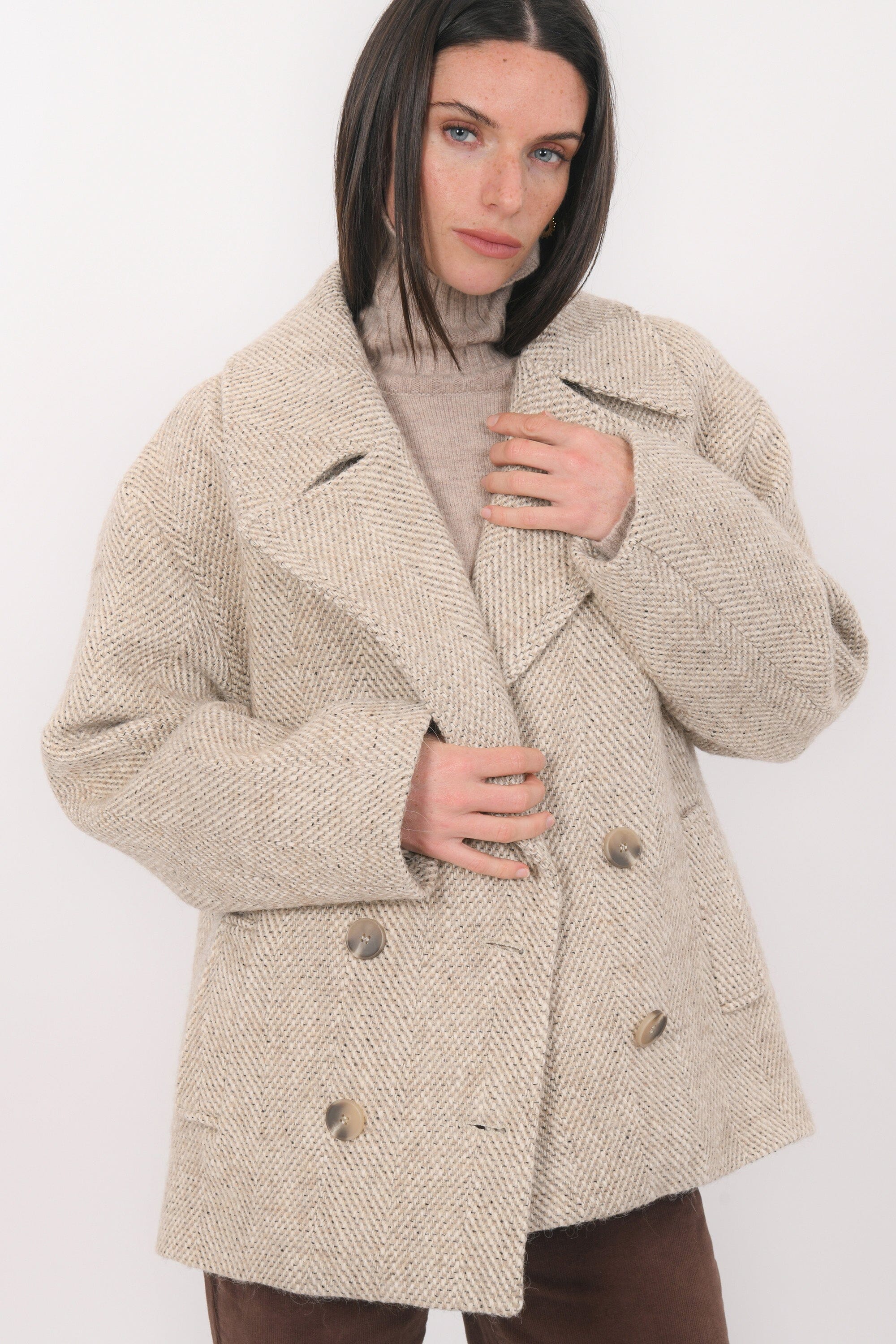 MANTEAU COURT - BAPTISTA - BEIGE MANTEAU NEW KOOKAI Mode Kookai