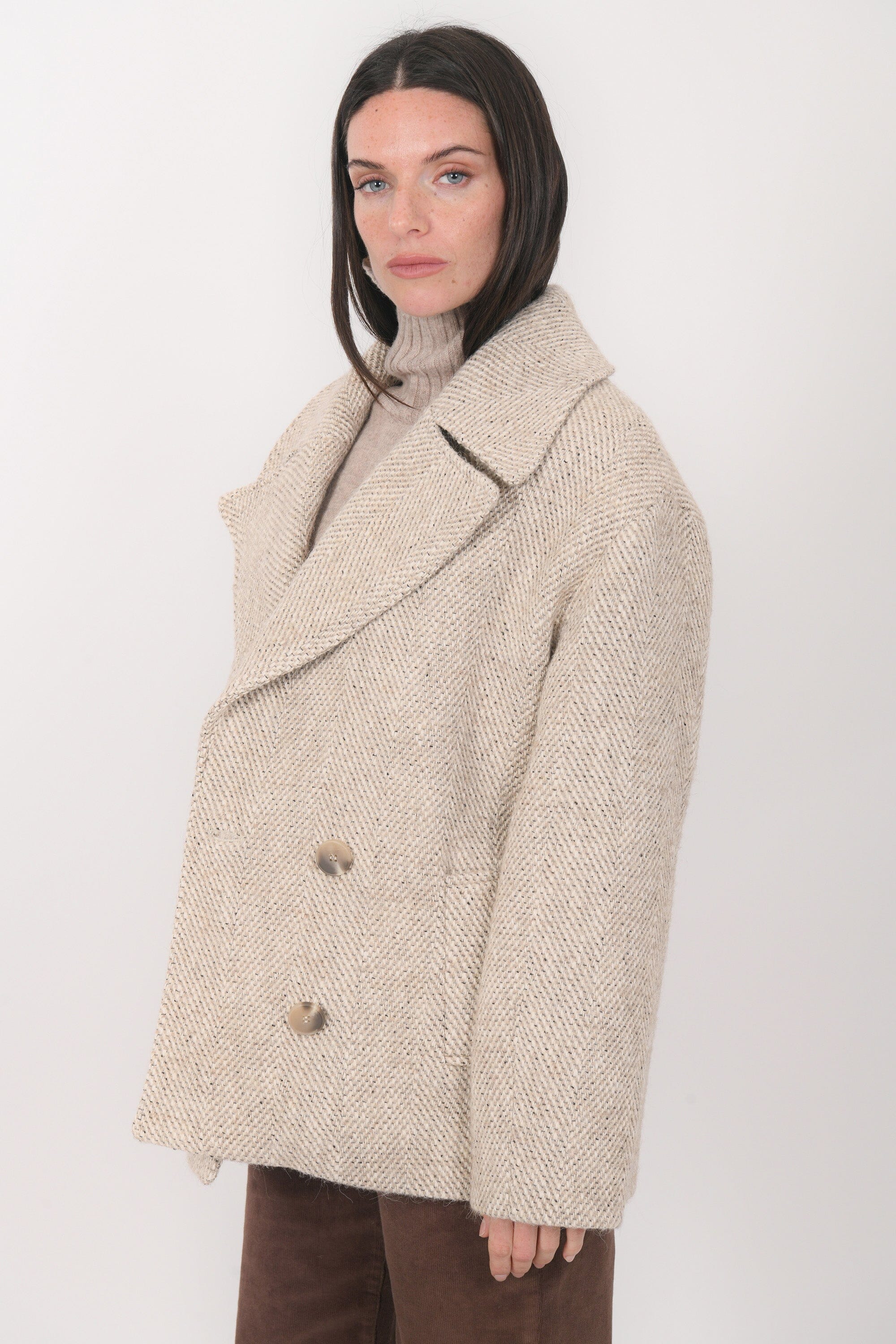 MANTEAU COURT - BAPTISTA - BEIGE MANTEAU NEW KOOKAI Mode Kookai