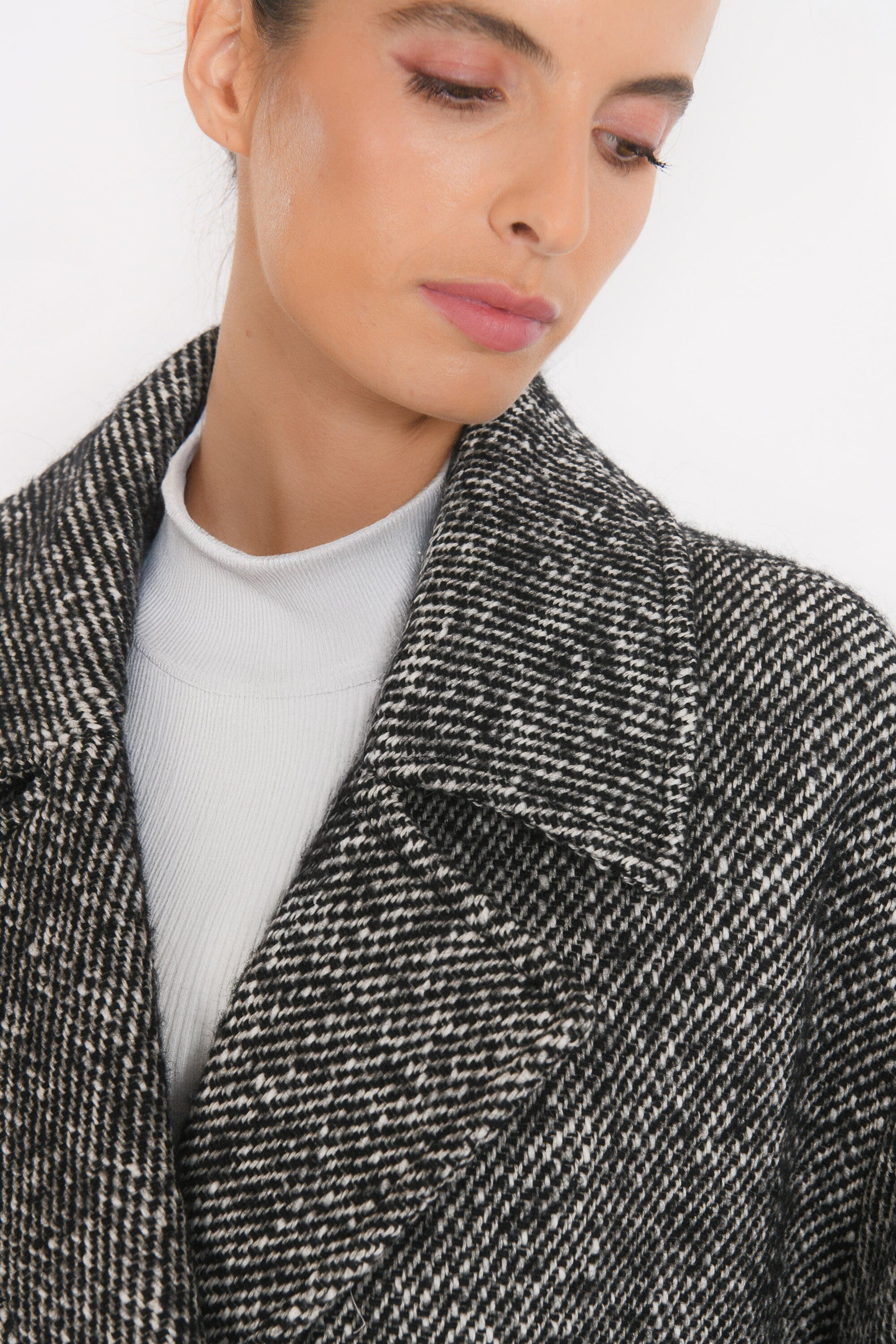 MANTEAU COURT - BAPTISTE - NOIR/BLANC MANTEAU NEW KOOKAI Mode Kookai