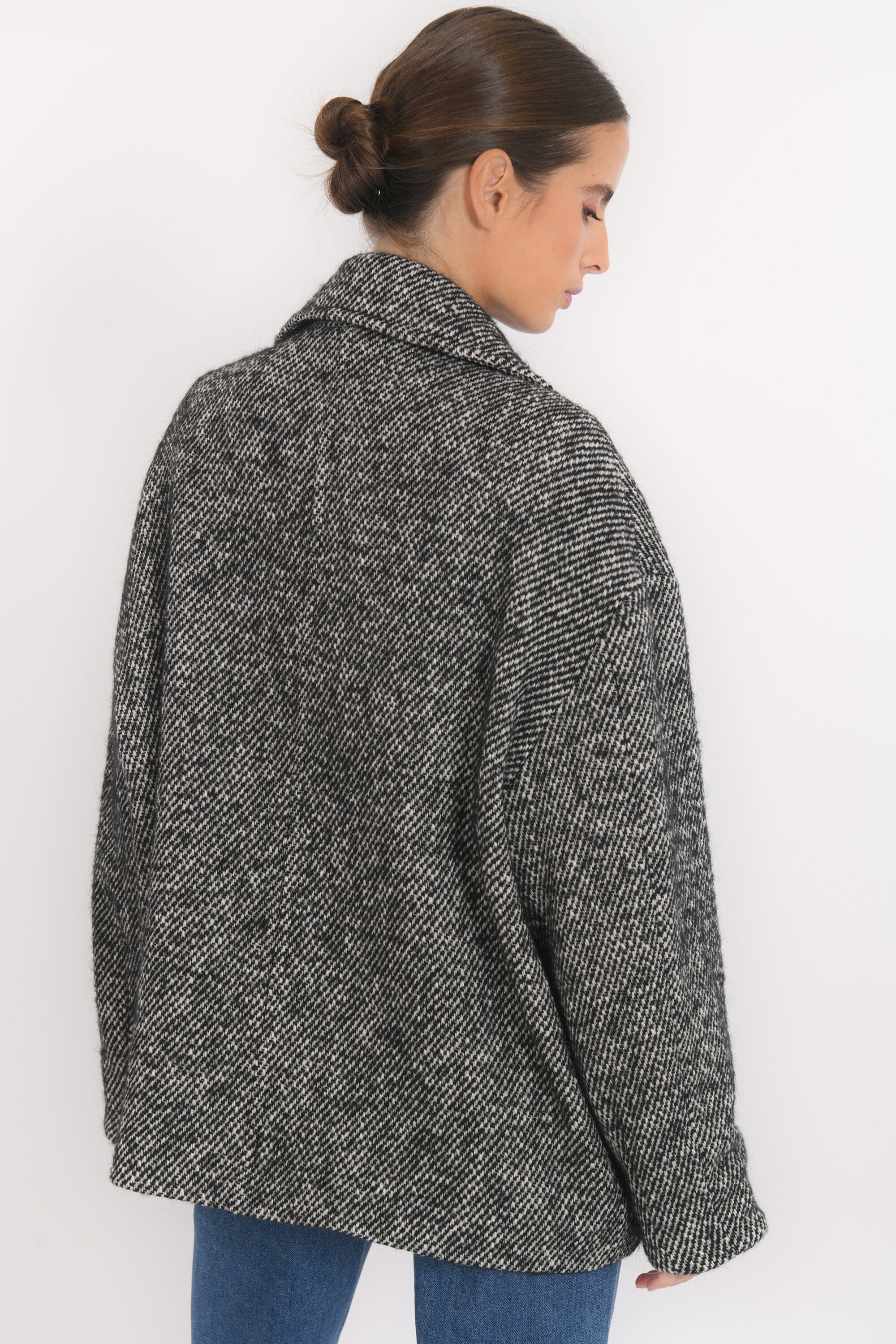 MANTEAU COURT - BAPTISTE - NOIR/BLANC MANTEAU NEW KOOKAI Mode Kookai