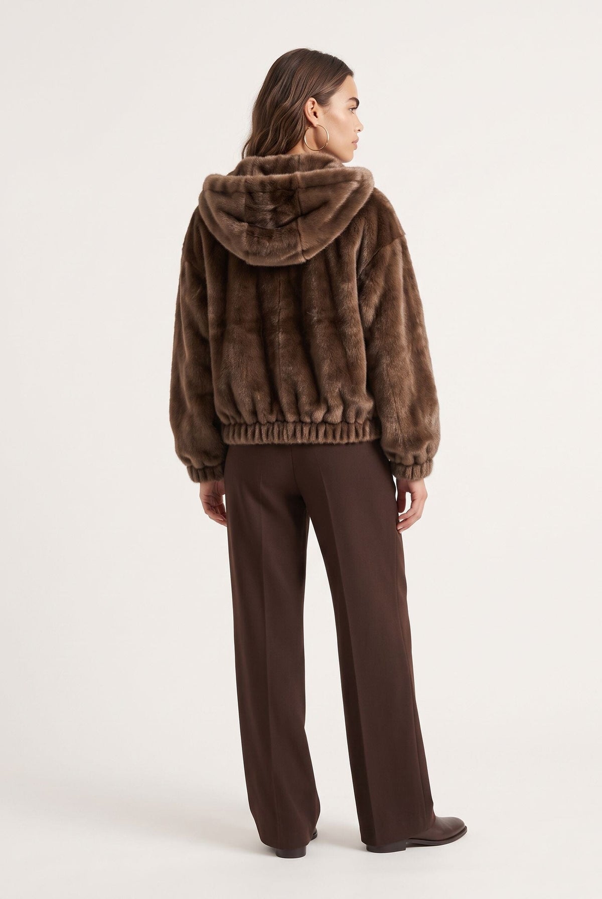 MANTEAU FOURRURE - D-BASTIAN - CHOCOLAT MANTEAU NEW KOOKAI Mode Kookai