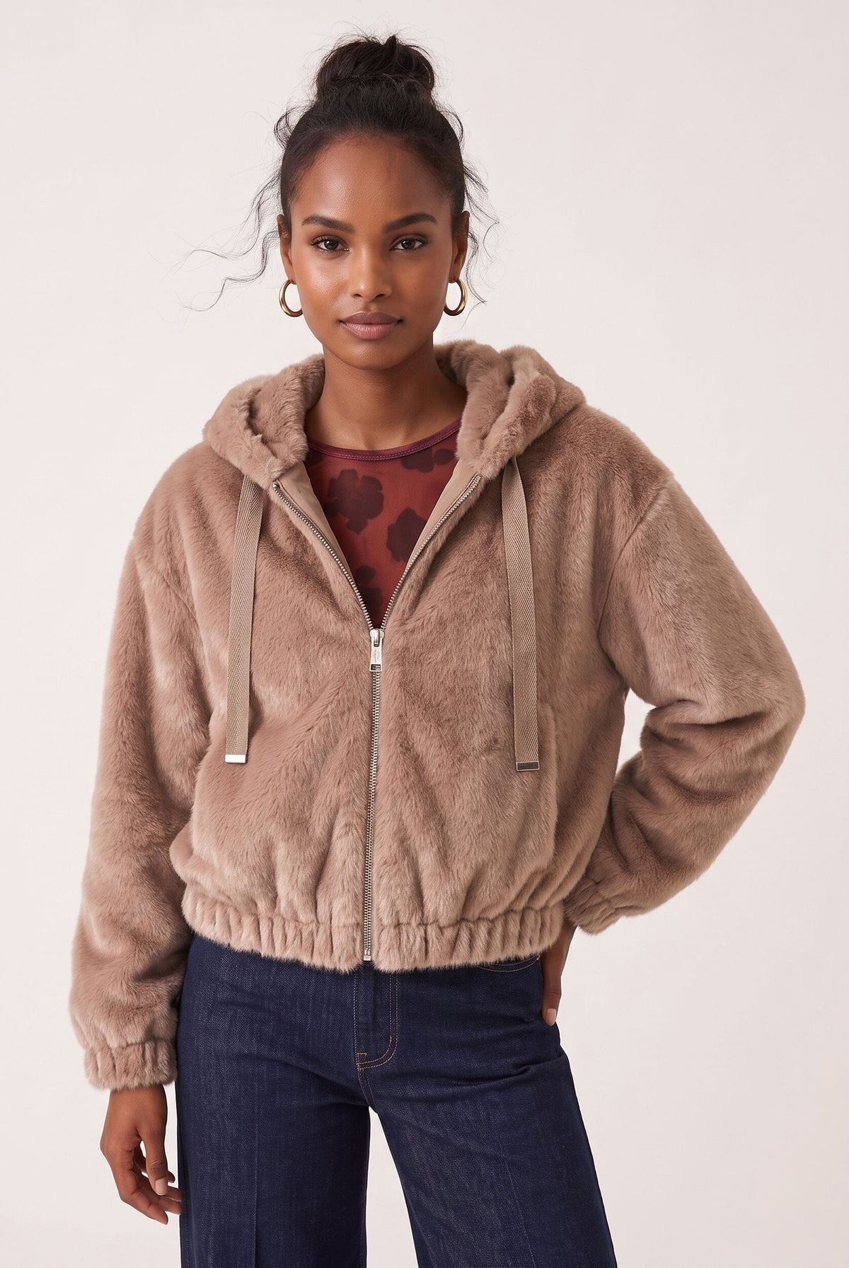 MANTEAU FOURRURE - D-BASTIAN - VISON MANTEAU NEW KOOKAI Mode Kookai
