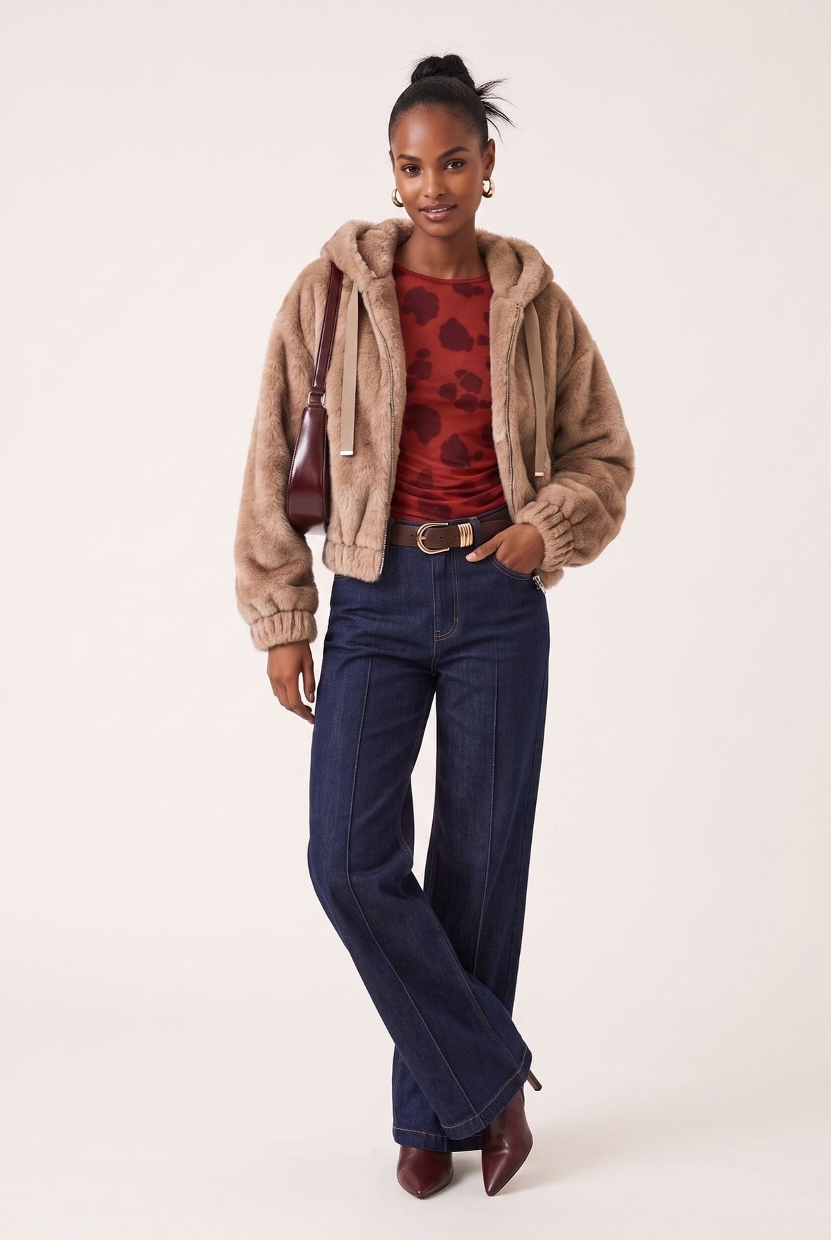 MANTEAU FOURRURE - D-BASTIAN - VISON MANTEAU NEW KOOKAI Mode Kookai