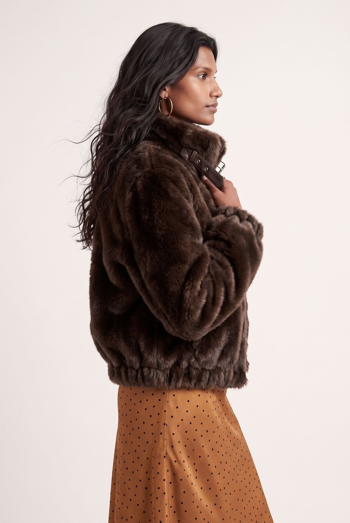 MANTEAU FOURRURE - DARKO - CHOCOLAT MANTEAU NEW KOOKAI Mode Kookai