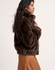 MANTEAU FOURRURE - DARKO - CHOCOLAT MANTEAU NEW KOOKAI Mode Kookai