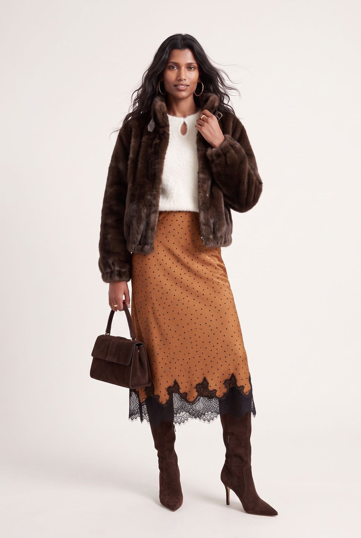 MANTEAU FOURRURE - DARKO - CHOCOLAT MANTEAU NEW KOOKAI Mode Kookai