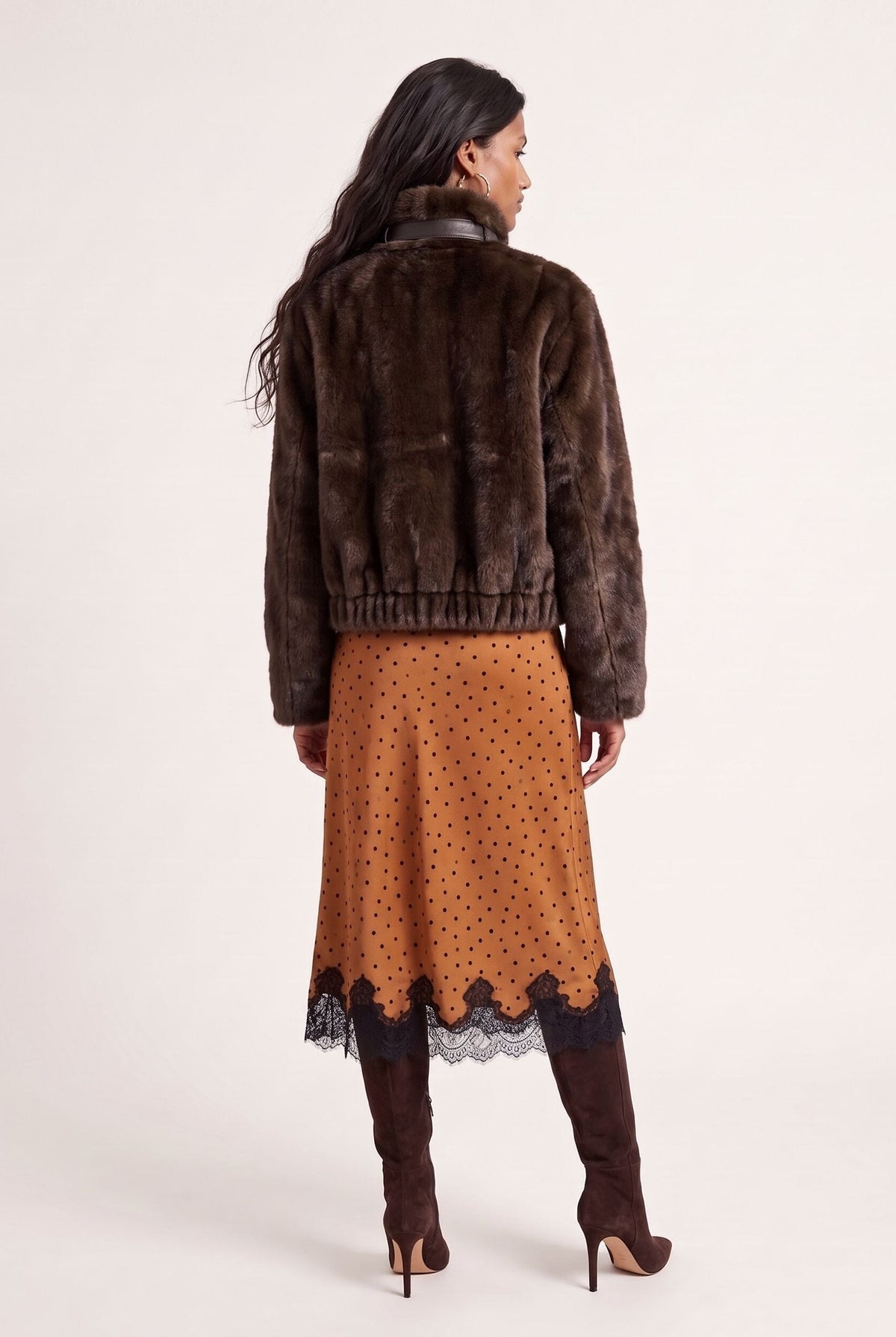 MANTEAU FOURRURE - DARKO - CHOCOLAT MANTEAU NEW KOOKAI Mode Kookai