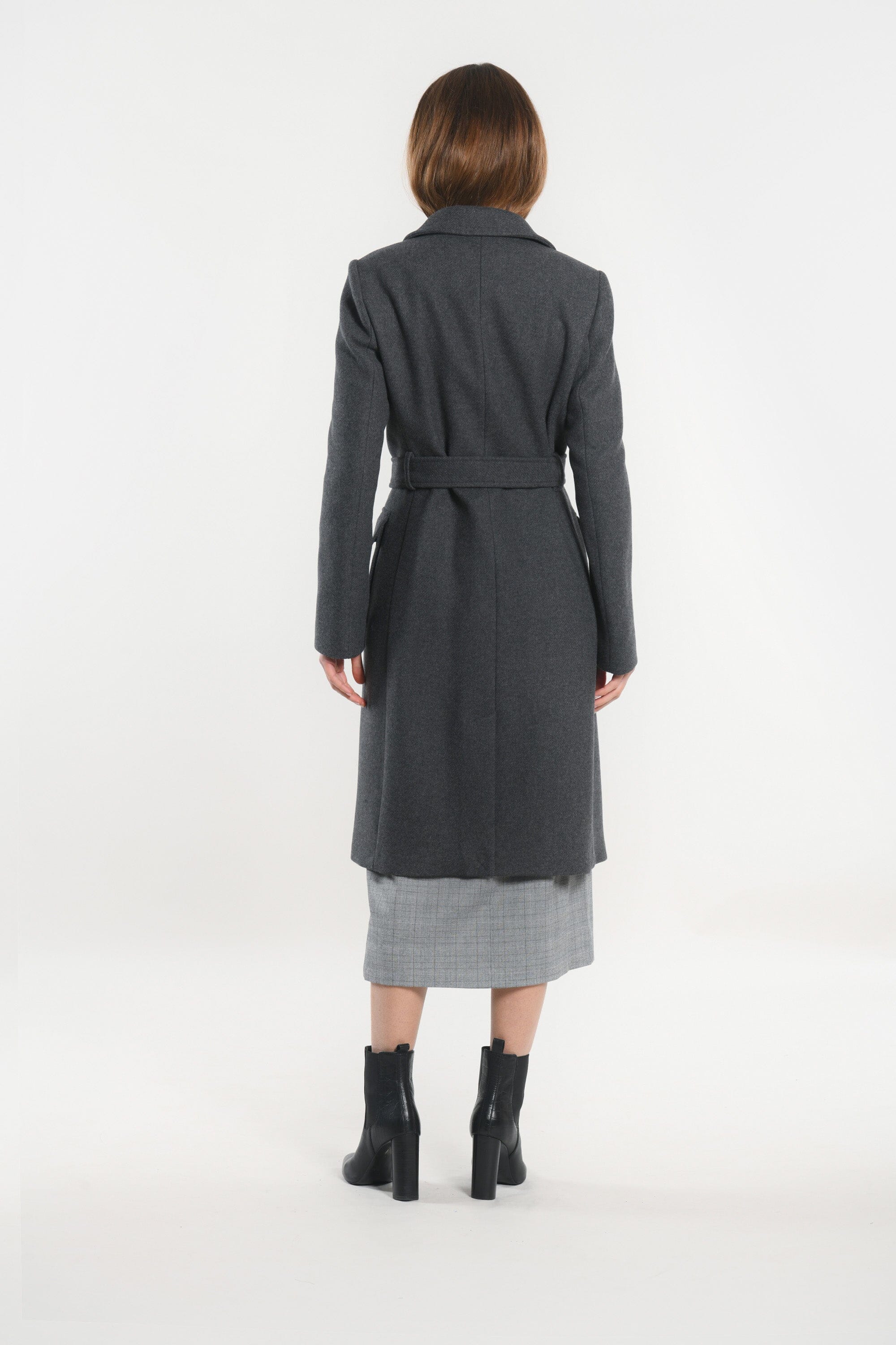 MANTEAU LONG - NAEL - ANTHRACITE MANTEAU KOOKAI Mode Kookai
