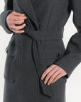 MANTEAU LONG - NAEL - ANTHRACITE MANTEAU KOOKAI Mode Kookai
