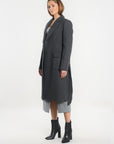 MANTEAU LONG - NAEL - ANTHRACITE MANTEAU KOOKAI Mode Kookai