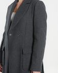 MANTEAU LONG - NAEL - ANTHRACITE MANTEAU KOOKAI Mode Kookai