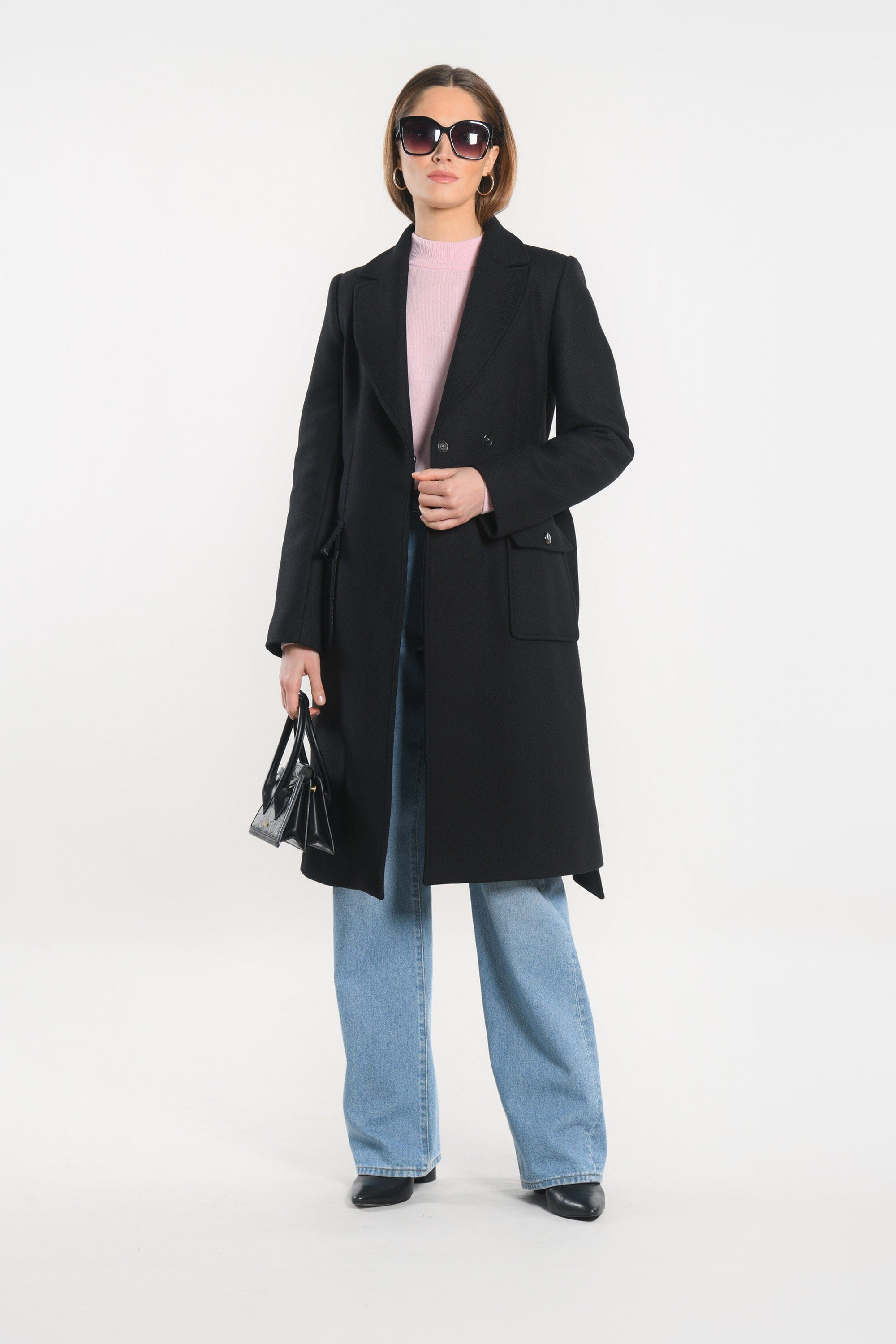 MANTEAU LONG - NAEL - NOIR MANTEAU KOOKAI Mode Kookai