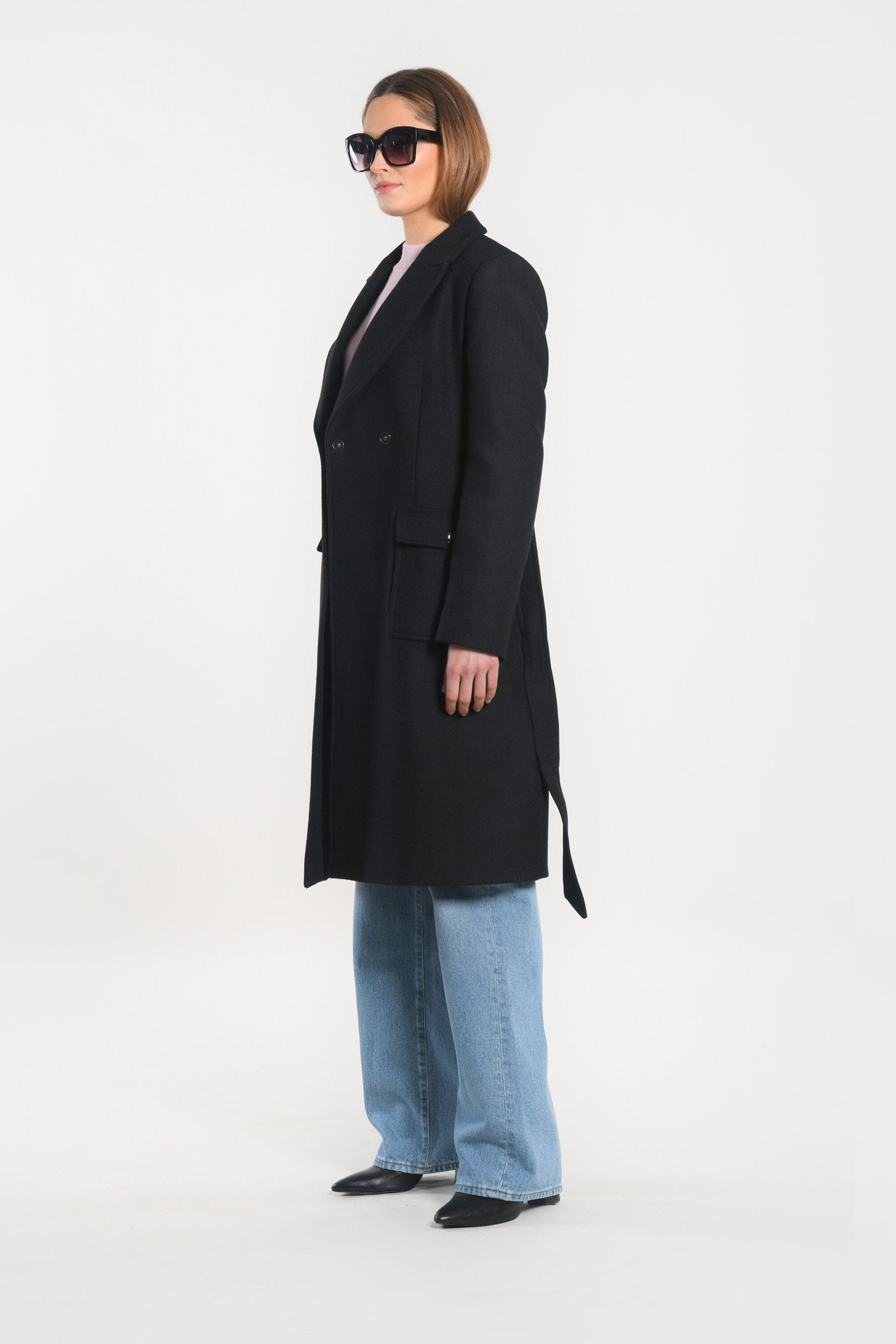 MANTEAU LONG - NAEL - NOIR MANTEAU KOOKAI Mode Kookai