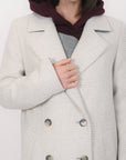 MANTEAU - NINA - ECRU GROSSES PIECES KOOKAI Mode Kookai