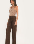 PANTALON - ALICE BIS - CHOCOLAT PANTALON NEW KOOKAI Mode Kookai