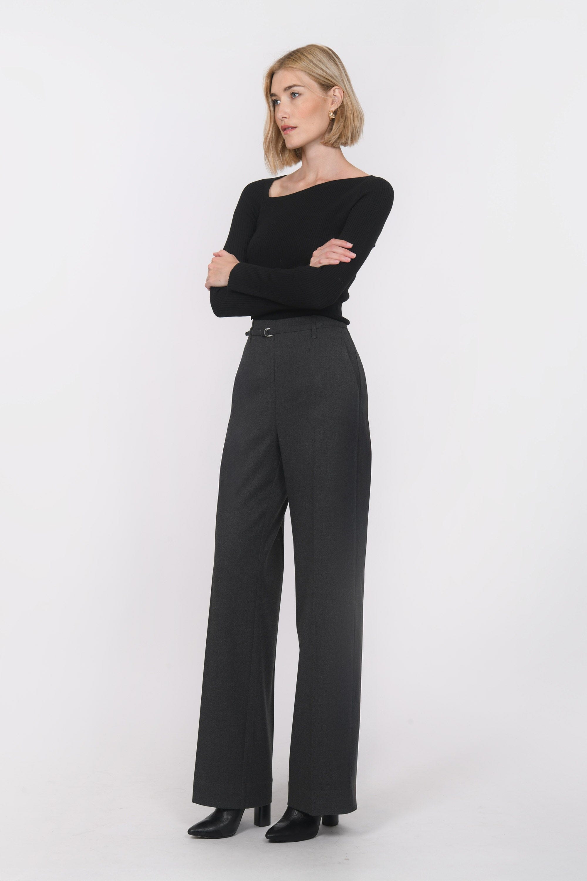 PANTALON - BELLA - ANTHRACITE PANTALON NEW KOOKAI Mode Kookai