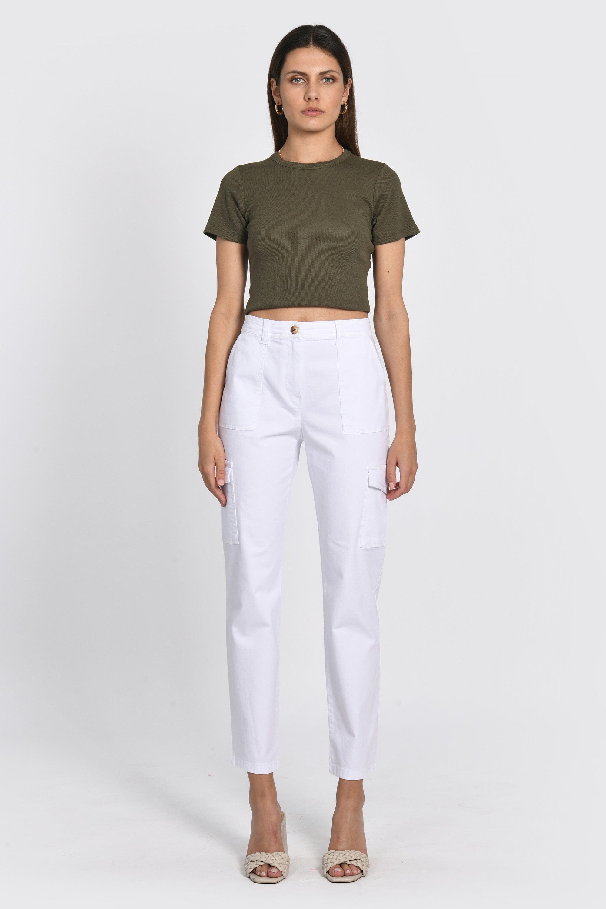 PANTALON CARGO TERRY BLANC PANTALON SPORTWEAR KOOKAI Mode Kookai