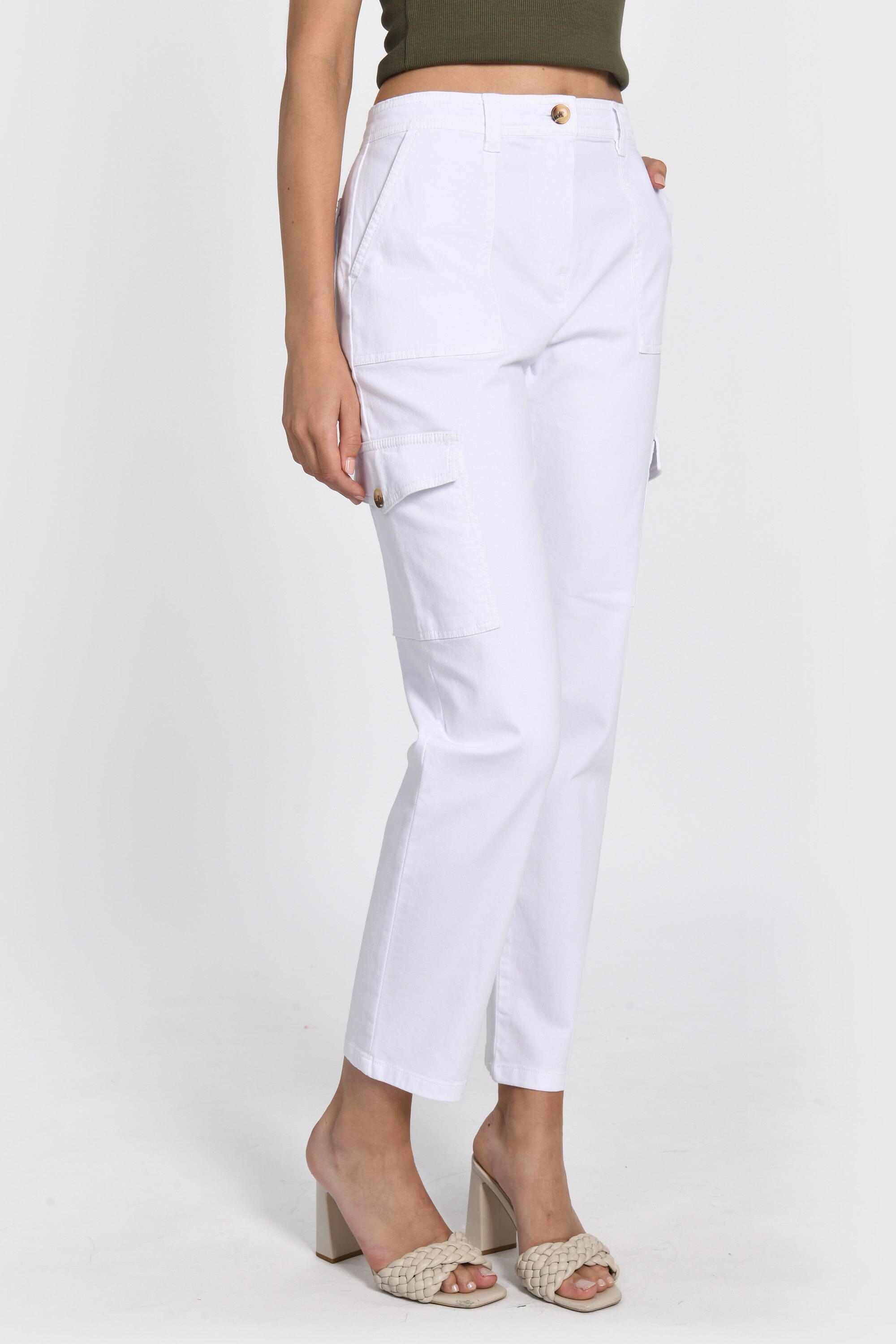 PANTALON CARGO TERRY BLANC PANTALON SPORTWEAR KOOKAI Mode Kookai