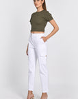 PANTALON CARGO TERRY BLANC PANTALON SPORTWEAR KOOKAI Mode Kookai