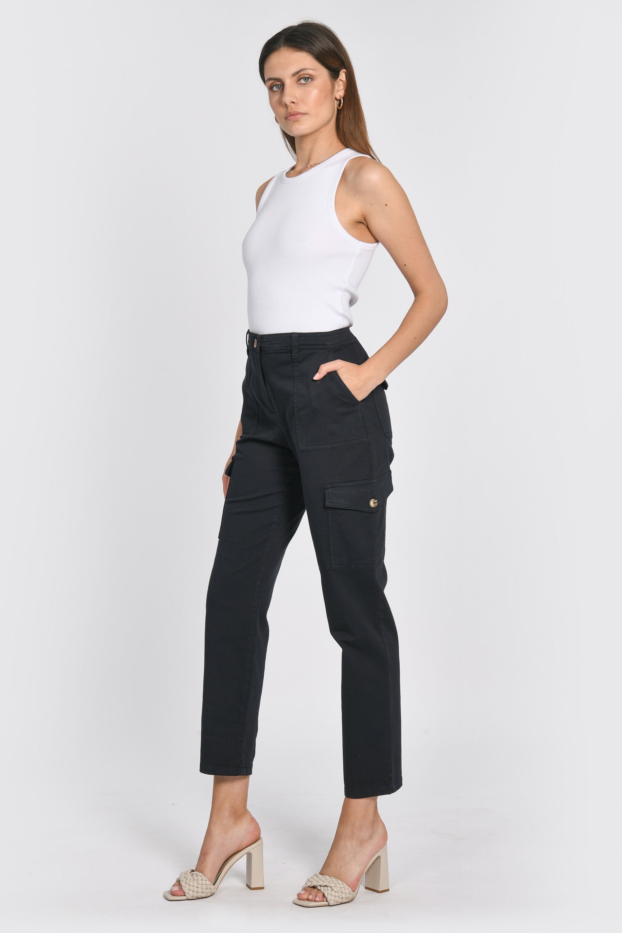 PANTALON CARGO TERRY MARINE PANTALON SPORTWEAR KOOKAI Mode Kookai