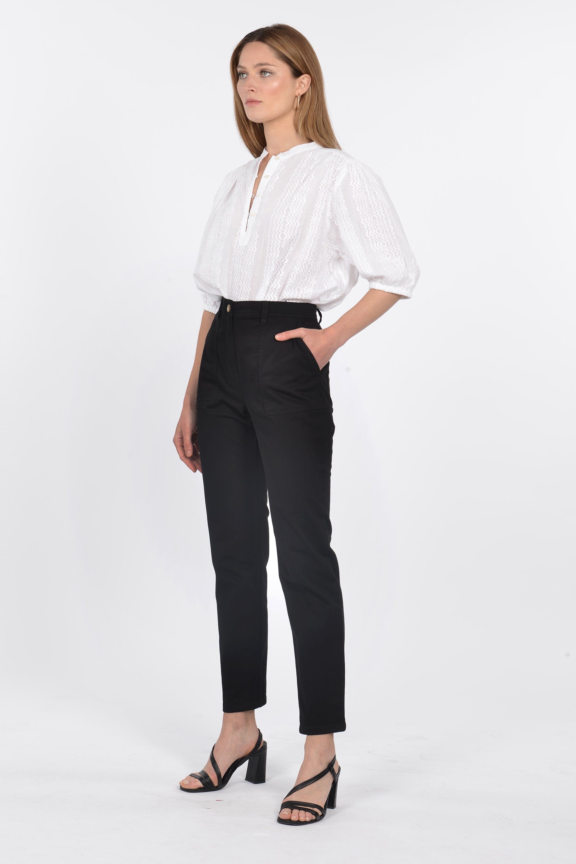 PANTALON CHINO RITCHIE NOIR PANTALON SPORTWEAR KOOKAI Mode Kookai