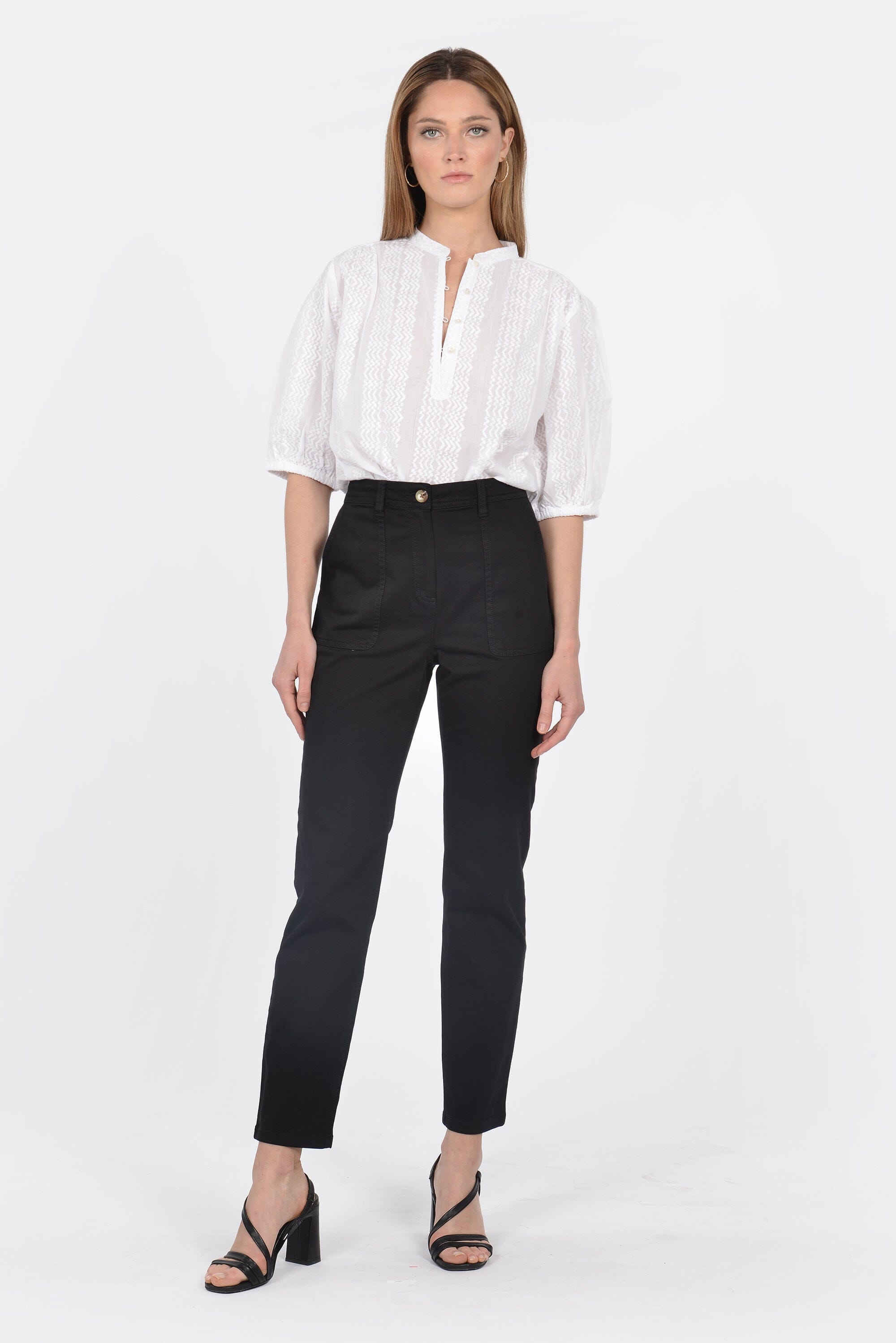 PANTALON CHINO RITCHIE NOIR PANTALON SPORTWEAR KOOKAI Mode Kookai