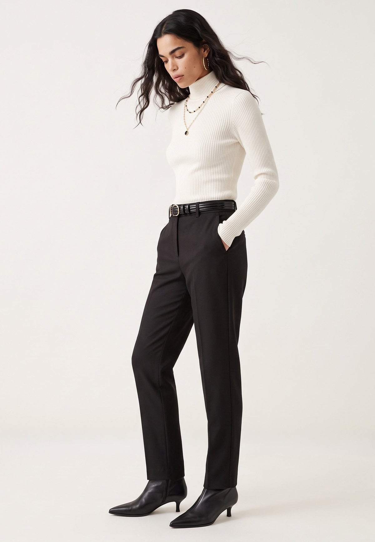 PANTALON CIGARETTE - DUFFY - NOIR PANTALON NEW KOOKAI Mode Kookai