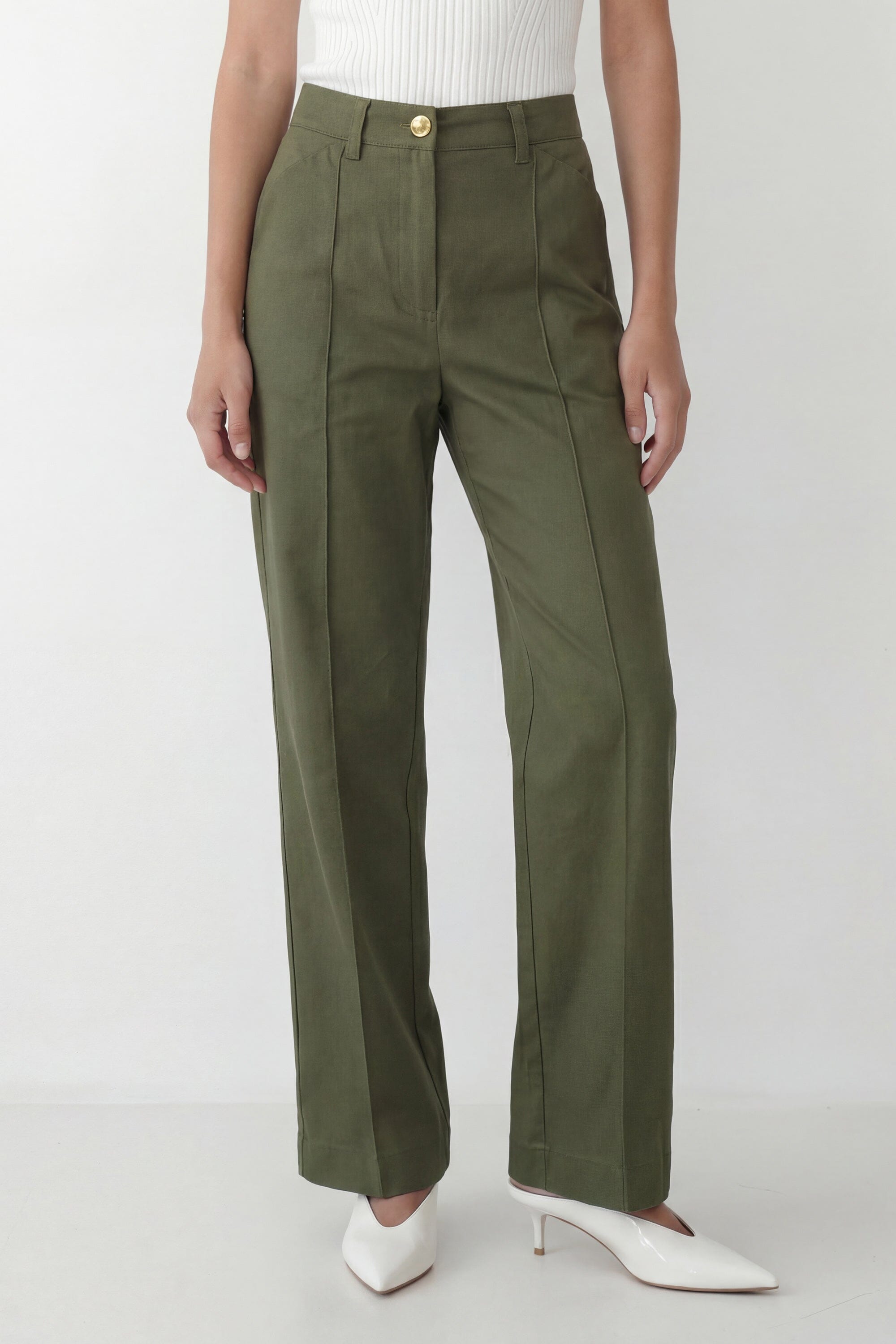 PANTALON - CORSICA - KAKI PANTALON NEW KOOKAI Mode Kookai