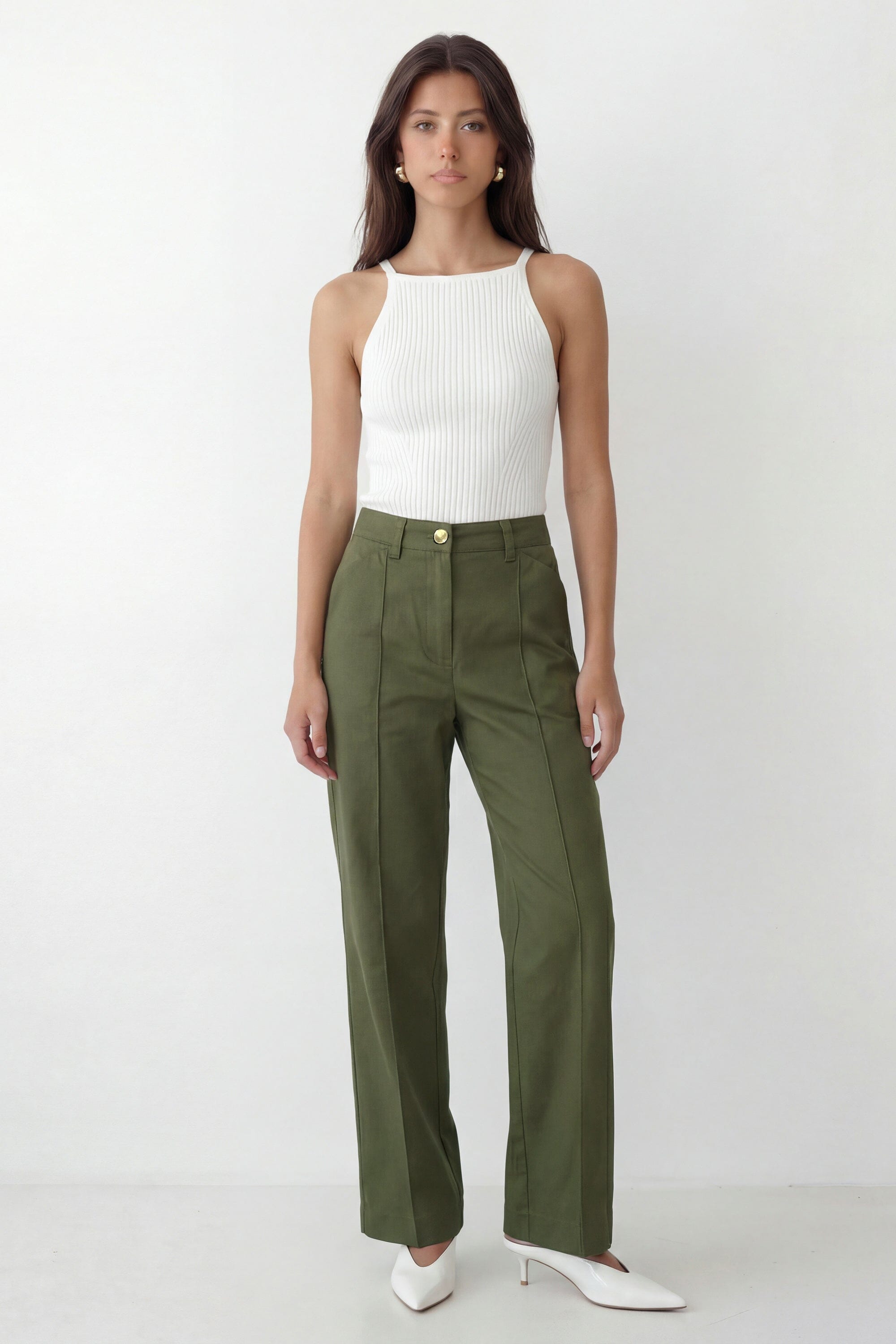 PANTALON - CORSICA - KAKI PANTALON NEW KOOKAI Mode Kookai