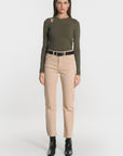 PANTALON CROPPED SPORTWEAR BRENDA CAMEL PANTALON SPORTWEAR NEW KOOKAI Mode Kookai