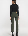 PANTALON CROPPED SPORTWEAR BRENDA KAKI PANTALON SPORTWEAR NEW KOOKAI Mode Kookai