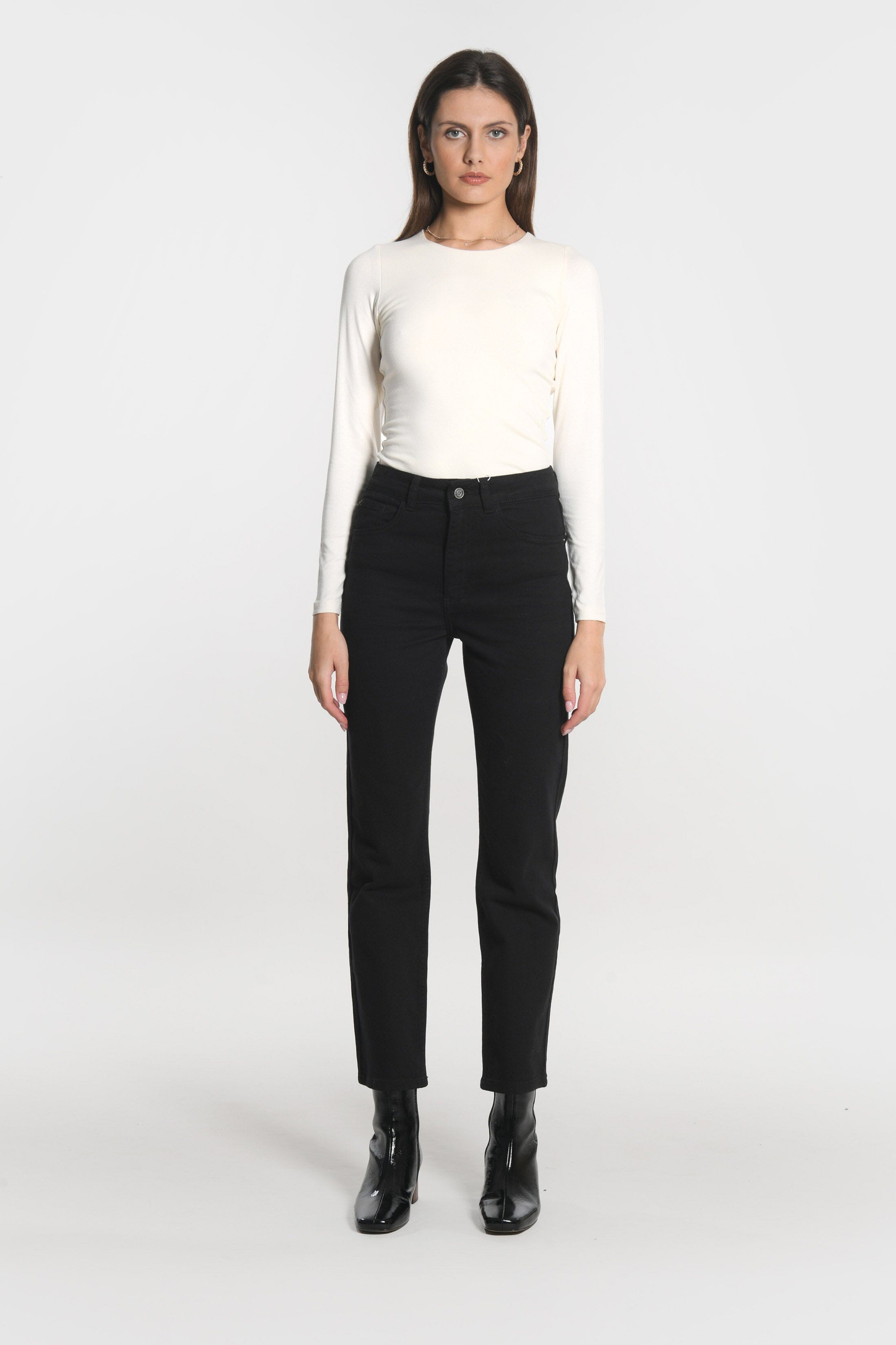 PANTALON CROPPED SPORTWEAR BRENDA NOIR PANTALON SPORTWEAR NEW KOOKAI Mode Kookai