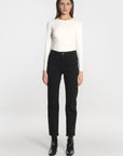 PANTALON CROPPED SPORTWEAR BRENDA NOIR PANTALON SPORTWEAR NEW KOOKAI Mode Kookai