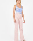 PANTALON FLARE ARIANE POUDRE PANTALON SPORTWEAR KOOKAI Mode Kookai