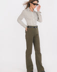 PANTALON FLARE - BARRY - KAKI PANTALON SPORTWEAR NEW KOOKAI Mode Kookai