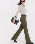PANTALON FLARE - BARRY - KAKI PANTALON SPORTWEAR NEW KOOKAI Mode Kookai