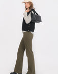 PANTALON FLARE - BARRY - KAKI PANTALON SPORTWEAR NEW KOOKAI Mode Kookai
