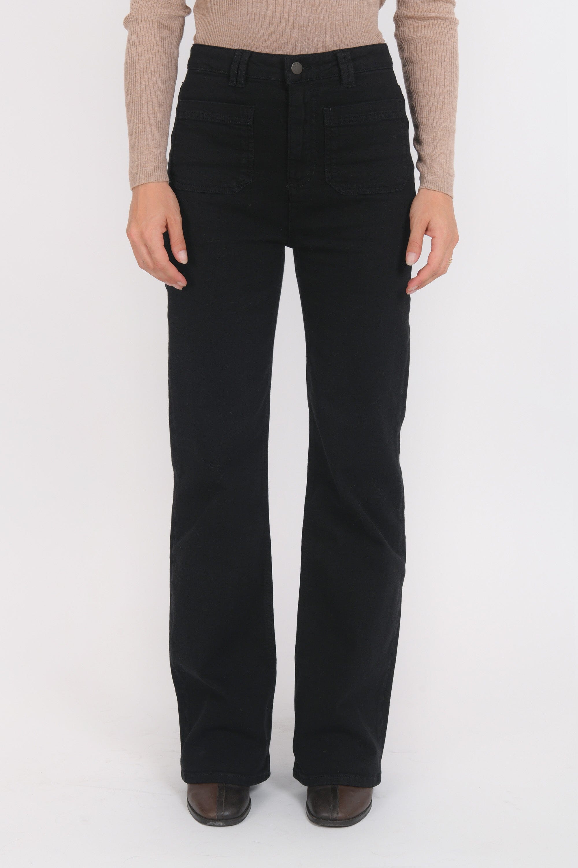 PANTALON FLARE - BARRY - NOIR PANTALON SPORTWEAR NEW KOOKAI Mode Kookai