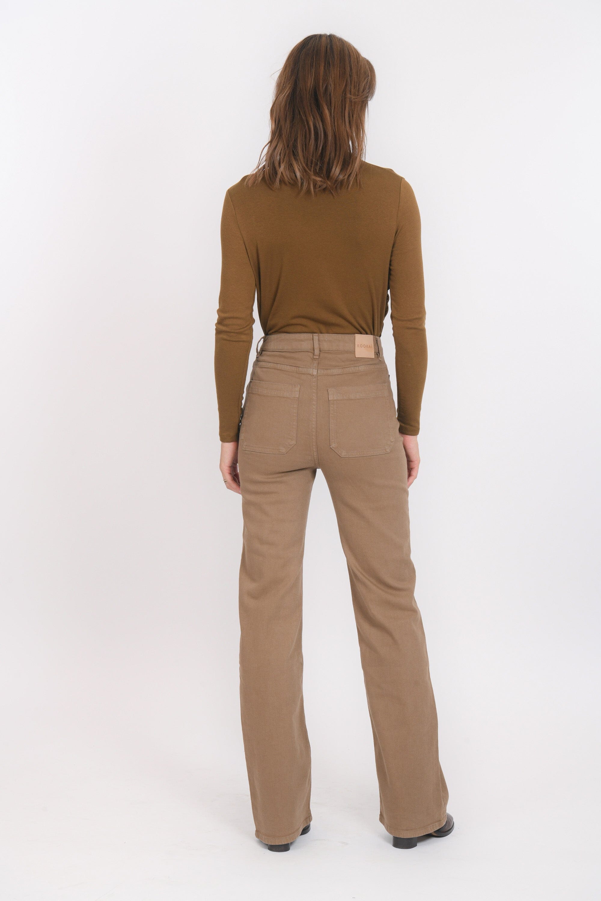 PANTALON FLARE - BARRY - TAUPE PANTALON SPORTWEAR NEW KOOKAI Mode Kookai