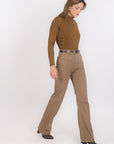 PANTALON FLARE - BARRY - TAUPE PANTALON SPORTWEAR NEW KOOKAI Mode Kookai