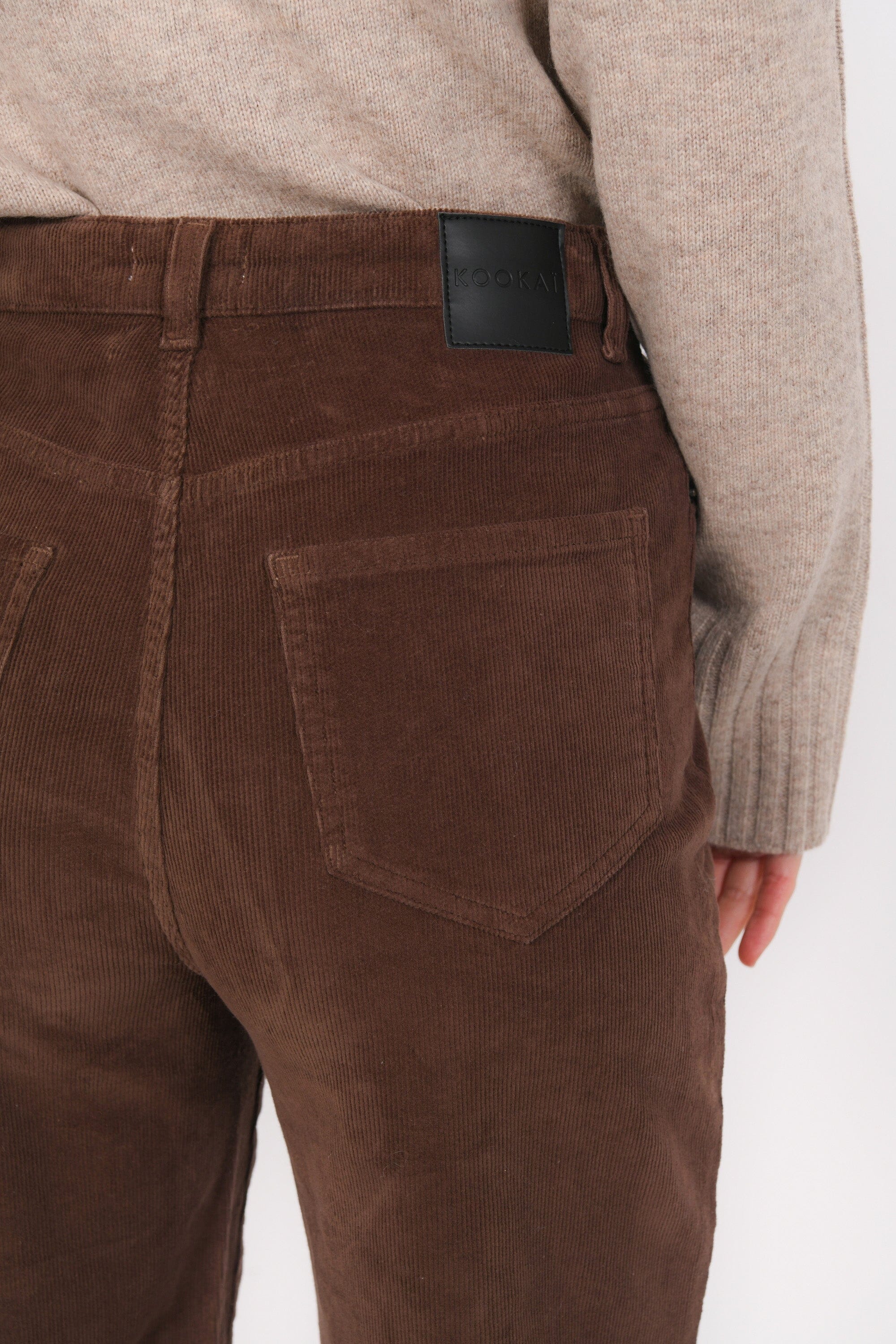 PANTALON FLARE - BRICE - CHOCOLAT PANTALON SPORTWEAR NEW KOOKAI Mode Kookai