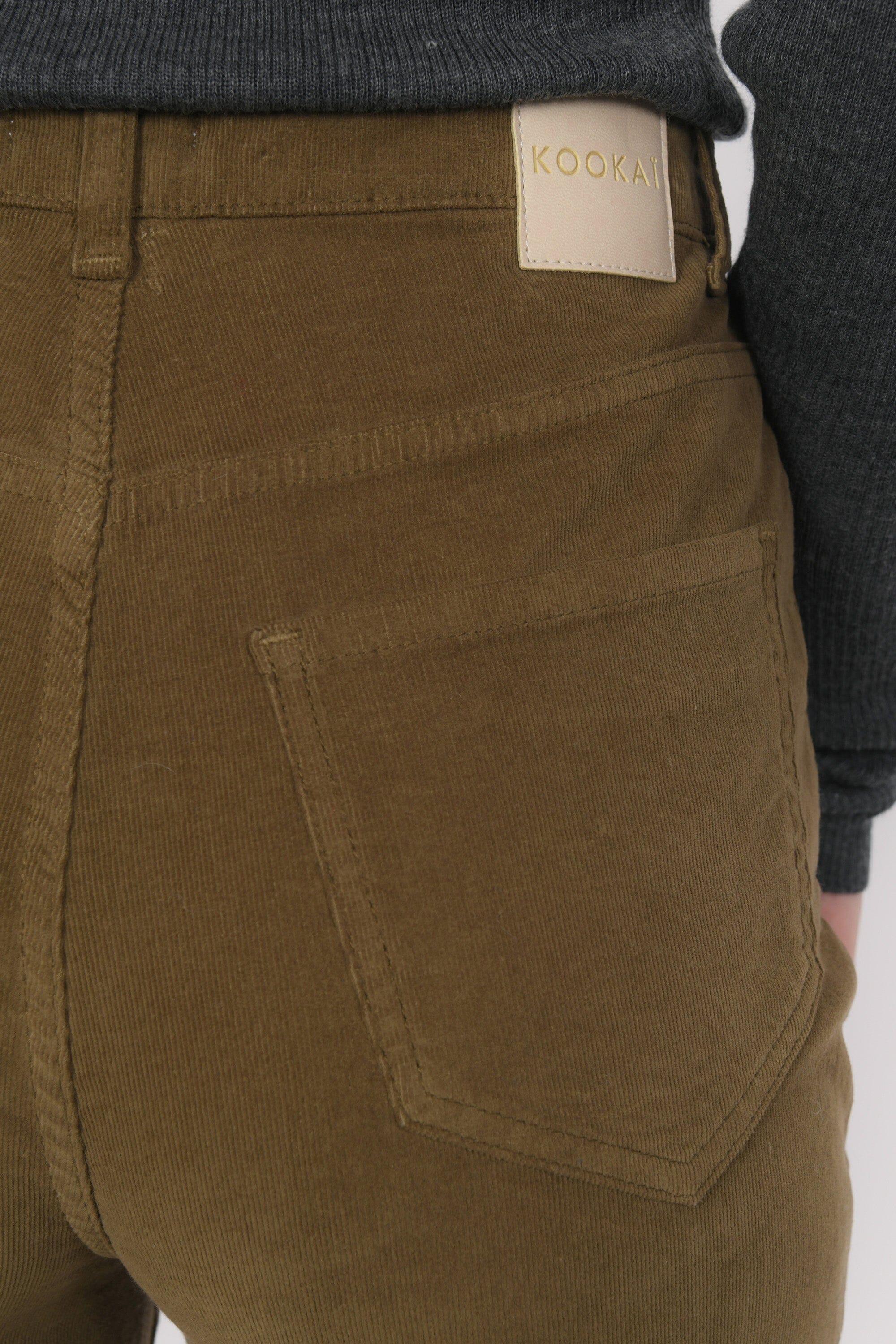 PANTALON FLARE - BRICE - OLIVE PANTALON SPORTWEAR NEW KOOKAI Mode Kookai