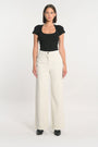 PANTALON FLARE VELOURS SUZANNE BEIGE CLAIR PANTALON SPORTWEAR KOOKAI Mode Kookai