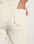 PANTALON FLARE VELOURS SUZANNE BEIGE CLAIR PANTALON SPORTWEAR KOOKAI Mode Kookai